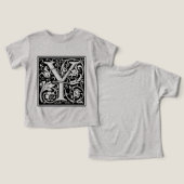 Letter Y Medieval Monogram Art Nouveau (Design Vorderseite & Rückseite)
