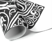 Letter Y Medieval Monogram Art Nouveau Geschenkpapier (Rolleneckpunkt)