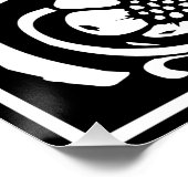 Letter Y Medieval Monogram Art Nouveau Poster (Ecke)