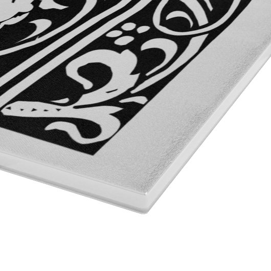 Letter Y Medieval Monogram Art Nouveau Schneidebrett (Ecke)