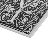 Letter Y Medieval Monogram Art Nouveau Schneidebrett (Ecke)