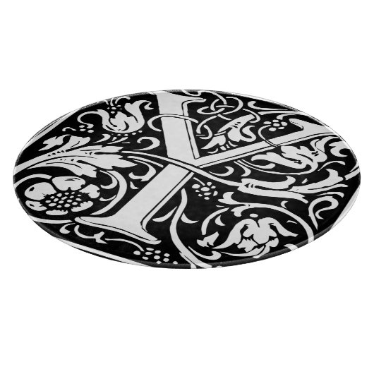 Letter Y Medieval Monogram Art Nouveau Schneidebrett (Ecke)
