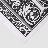 Letter Y Medieval Monogram Art Nouveau Seidenpapier (Ausschnitt)