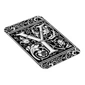 Letter Y Medieval Monogram Vintag Initial Magnet (Rechte Seite)