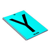 Letter Y periodic table Notizblock (Rechte Seite)