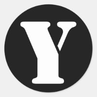 Letter Y Stencil Alphabet von Janz Black