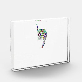 Letter 'YOD' made with Gems in All Colors Fotoblock