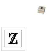 Letter Z 1 Inch Rubber Briefmarke Gummistempel (Stempel)