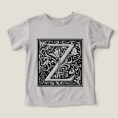 Letter Z Medieval Monogram Art Nouveau (Design Vorderseite)