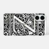 Letter Z Medieval Monogram Art Nouveau Case-Mate iPhone Hülle (Rückseite (Horizontal))