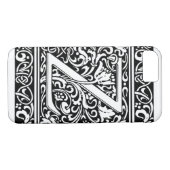 Letter Z Medieval Monogram Art Nouveau Case-Mate iPhone Hülle (Rückseite (Horizontal))