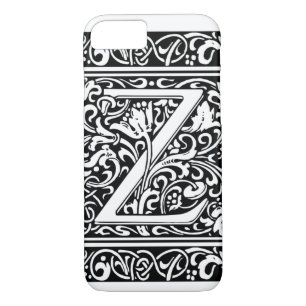 Letter Z Medieval Monogram Art Nouveau iPhone 8/7 Hülle