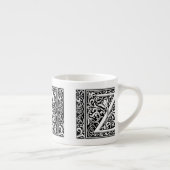 Letter Z Medieval Monogram Art Nouveau Espressotasse (Rechts)