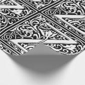 Letter Z Medieval Monogram Art Nouveau Geschenkpapier (Ecke)