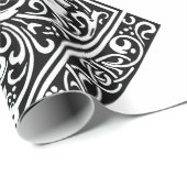 Letter Z Medieval Monogram Art Nouveau Geschenkpapier (Rolleneckpunkt)