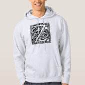 Letter Z Medieval Monogram Art Nouveau Hoodie (Vorderseite)