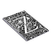 Letter Z Medieval Monogram Art Nouveau Notizblock (Rechte Seite)