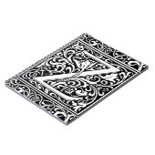 Letter Z Medieval Monogram Art Nouveau Notizblock (Linke Seite)