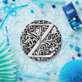 Letter Z Medieval Monogram Art Nouveau Pappteller (Party)