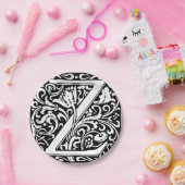 Letter Z Medieval Monogram Art Nouveau Pappteller (Party)