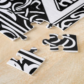 Letter Z Medieval Monogram Art Nouveau Puzzle (Seite)