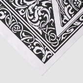 Letter Z Medieval Monogram Art Nouveau Seidenpapier (Ausschnitt)