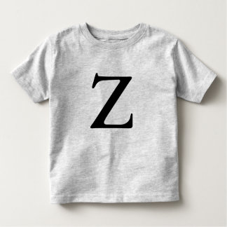 Letter Z mit Monogramm Schwarzes Shirt