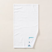 Letter Z Monogram Initial Bath Gift Set (Handtuch)