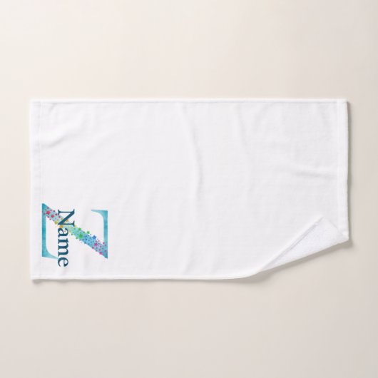 Letter Z Monogram Initial Bath Gift Set (Handtuch)