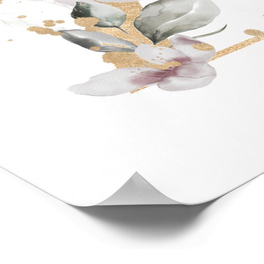 Letter Z Monogram Poster (Ecke)