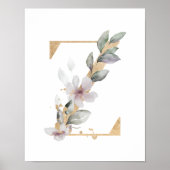 Letter Z Monogram Poster (Vorne)