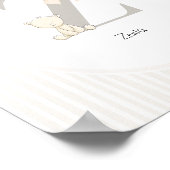 Letter Z Nursery Wall Art - Custom Baby Name Print Poster (Ecke)