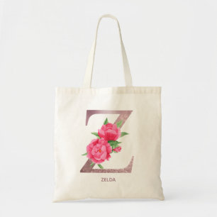 Letter Z Personalisierter Name Monogramm Bridesaid Tragetasche