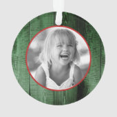 *~* Letter Z Rustikales Weihnachtsfest FOTO Holz A Ornament (Rückseite)