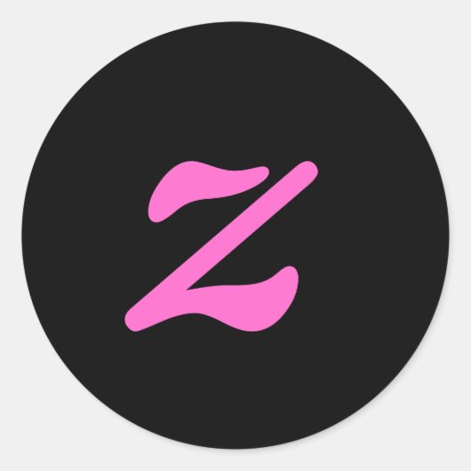 Letter z Sticker (Vorderseite)