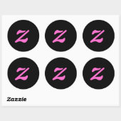 Letter z Sticker (Blatt)