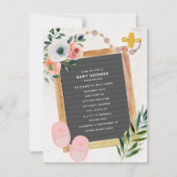 Letterboard Schuhe Schnuller Floral Girl Babydusch