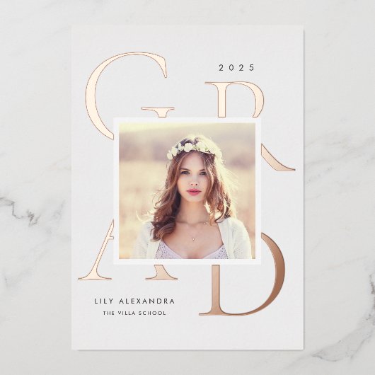 Letterboxed Foil | Ankündigung von Foto Abschluss (Vorderseite)