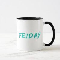 Letterdesign Freitag in Türkis