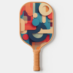 Letterformen in lebhaften Farben Pickleball Schläger