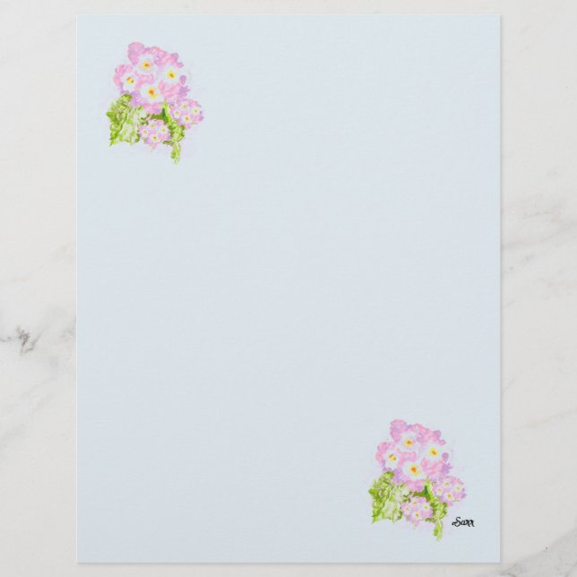 Letterhead: Blume Lantana Spanisch Briefbogen (Vorderseite)