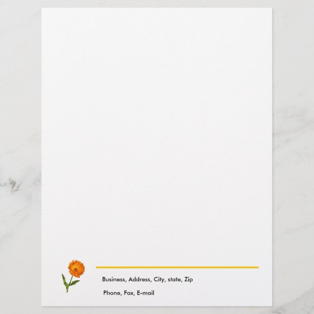 Letterhead - Calendula Briefkopf (Vorderseite)