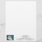 Letterhead Cherry Blossom Blue Sky Zoll Briefbogen (Vorderseite)