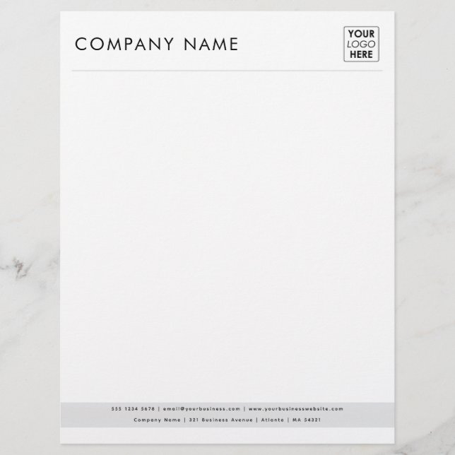Letterhead für berufliche Graue Firmenlogos Briefbogen (Vorderseite)