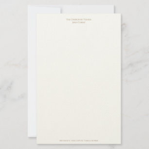 Letterhead für die Kirche von Yeshua Jesus Christu Briefpapier