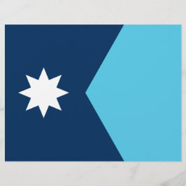 Letterhead mit Flag Minnesota, USA Briefbogen