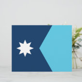 Letterhead mit Flag Minnesota, USA Briefbogen (Stehend Vorderseite)