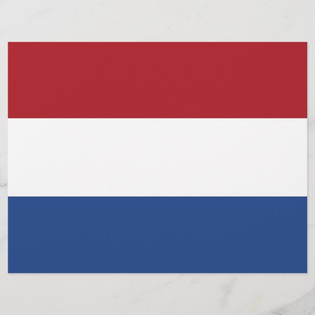Letterhead mit Flagge der Niederlande (Vorderseite)