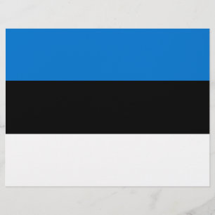 Letterhead mit Flagge Estlands Briefbogen