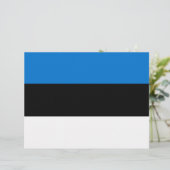 Letterhead mit Flagge Estlands Briefbogen (Stehend Vorderseite)